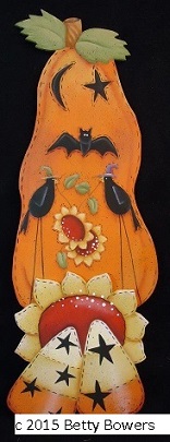 Wood 7033 Folk Art Pumpkin